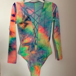 Velvet Rainbow Bodysuit from iiHeartraves